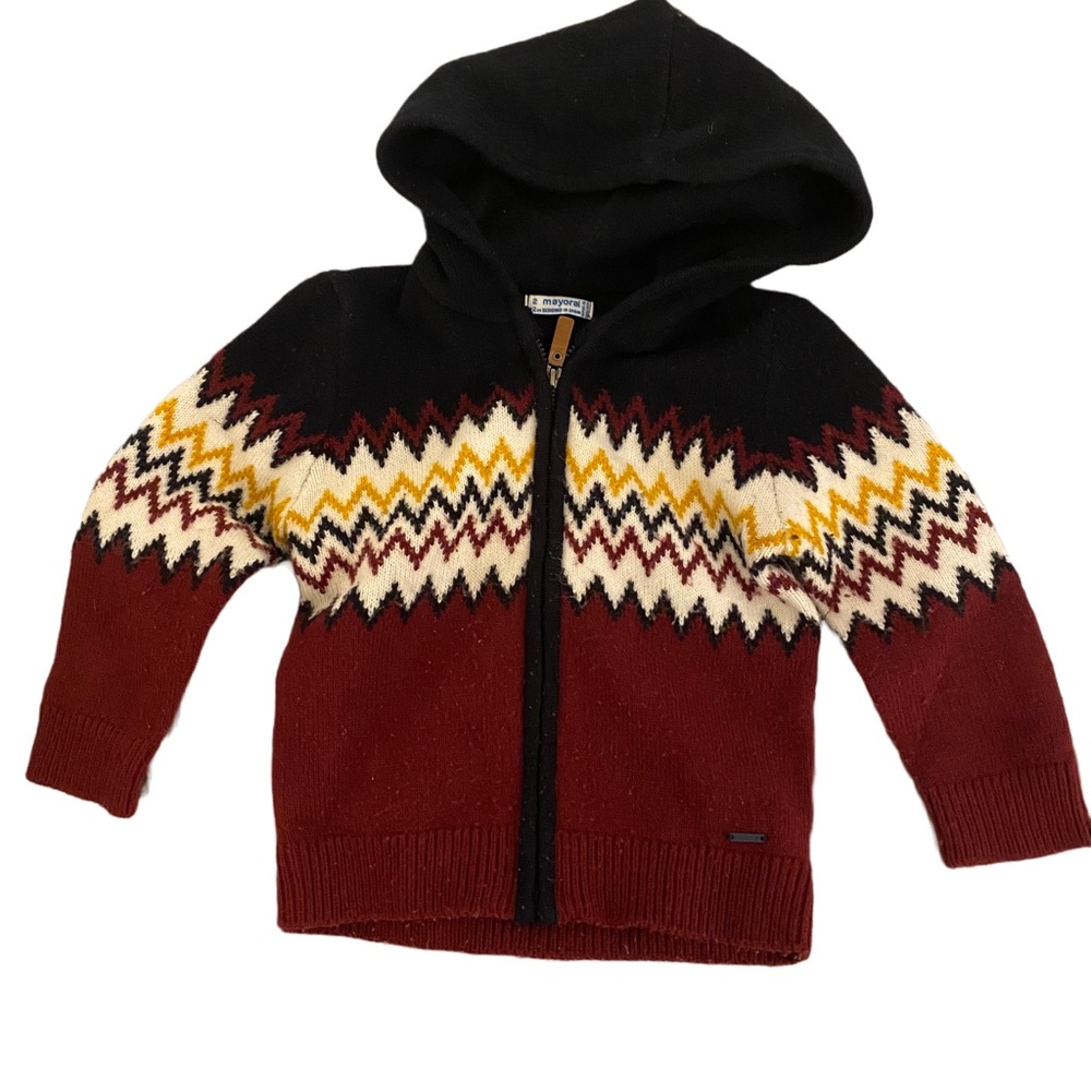 MAYORAL, toddler boy knit hoodie, 2T